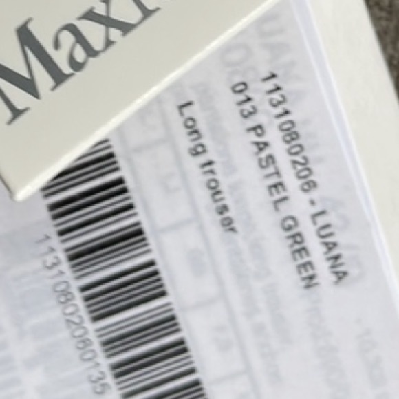 NWT $595 Max Mara Luana pants in size 8 color is called pastel green super light - Picture 11 of 13